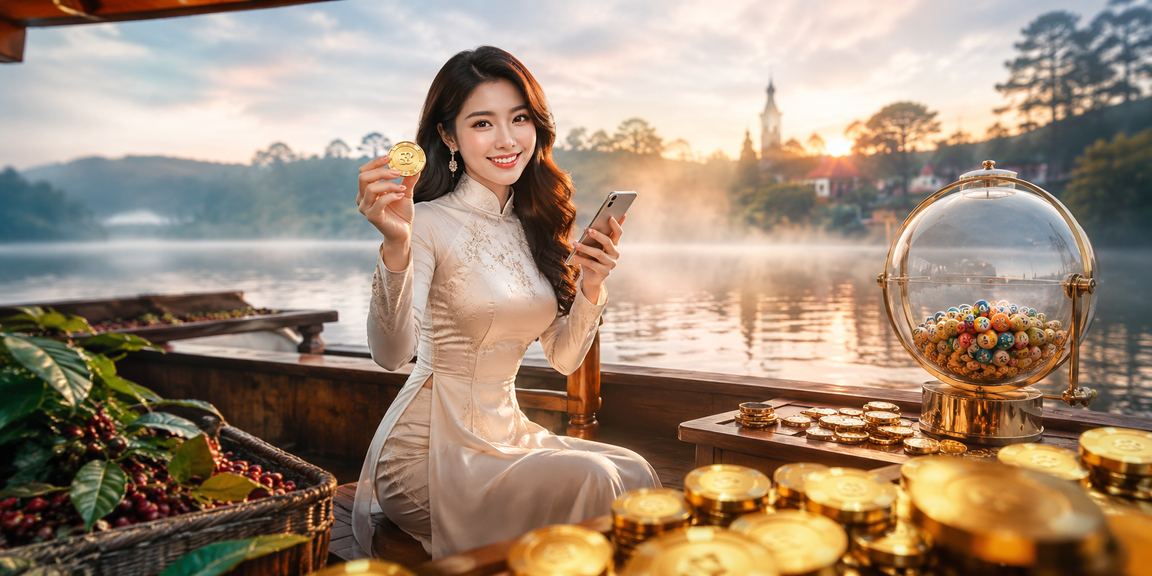 Người dùng Đà Lạt xem thông tin VND và ghi chú giao dịch tại quán cà phê