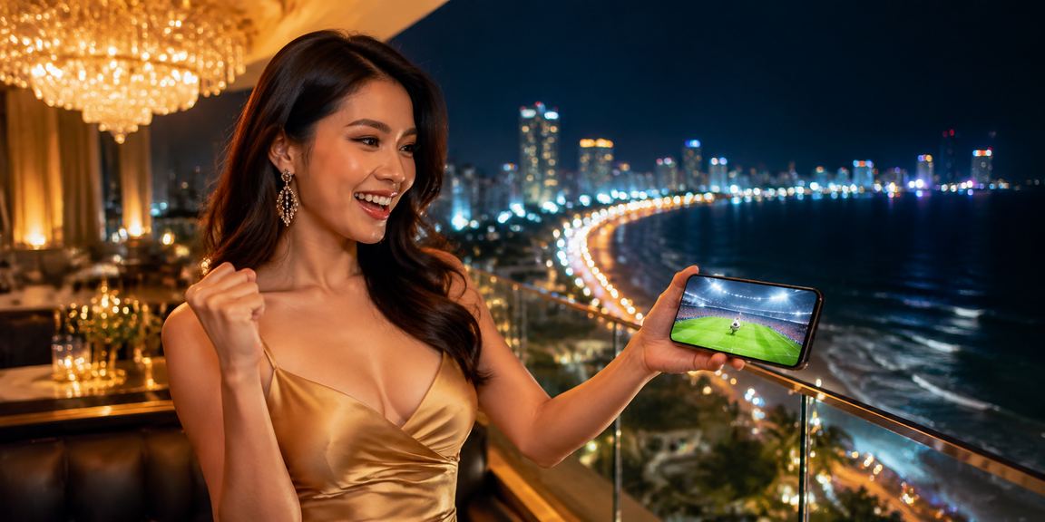 Người dùng Đà Nẵng đăng nhập tài khoản casino trên điện thoại gần bãi biển